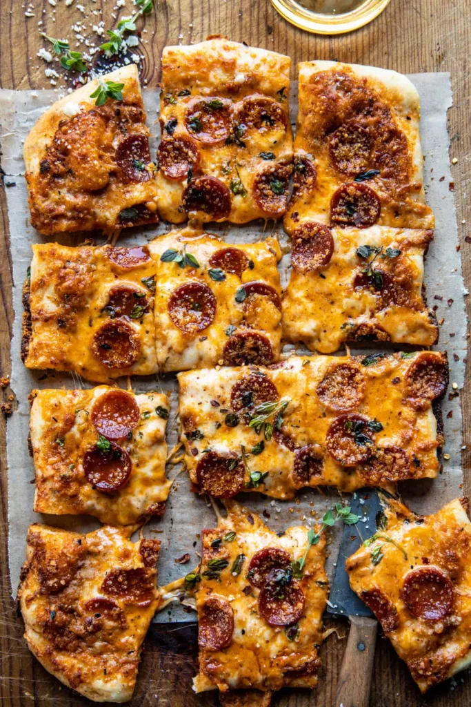 Weekly Meal Plan Ideas #45: Sheet Pan Alla Vodka Pizza from Half Baked Harvest Weekly Meal Plan Ideas #45: Sheet Pan Alla Vodka Pizza from Half Baked Harvest