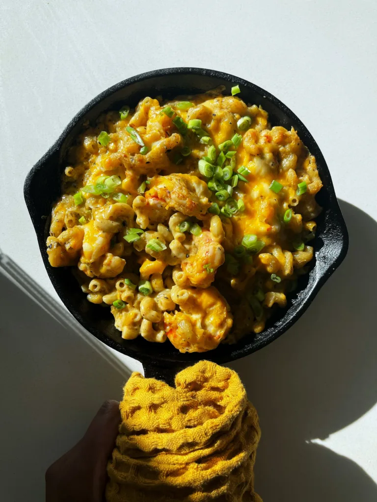 Alex Hill at Just Add Hot Sauce Recipe for Jerk Shrimp Mac n Cheese Alex Hill at Just Add Hot Sauce Recipe for Jerk Shrimp Mac n Cheese