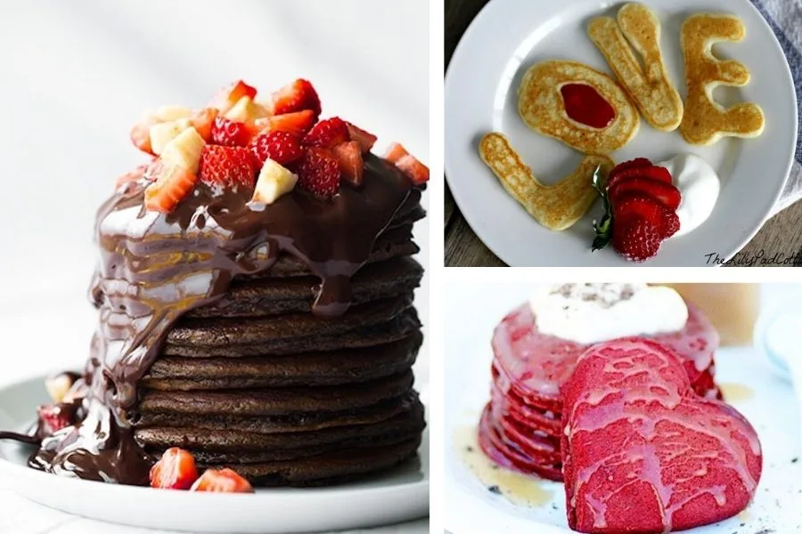 The sweetest breakfast for your sweethearts with these Valentine's Day pancake recipes