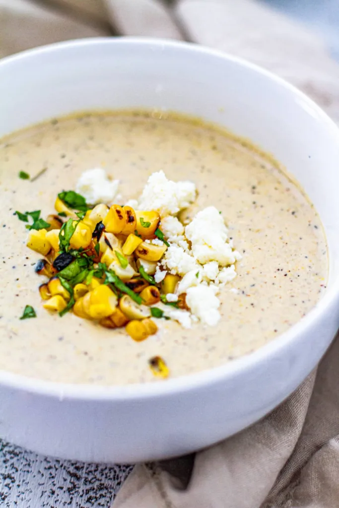 Elote Corn Chowder from Meiko and the DIsh Elote Corn Chowder from Meiko and the DIsh