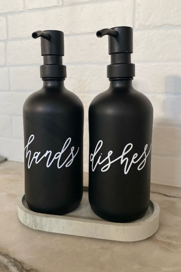 Glass Soap dispensers from shopEverthineDesigns