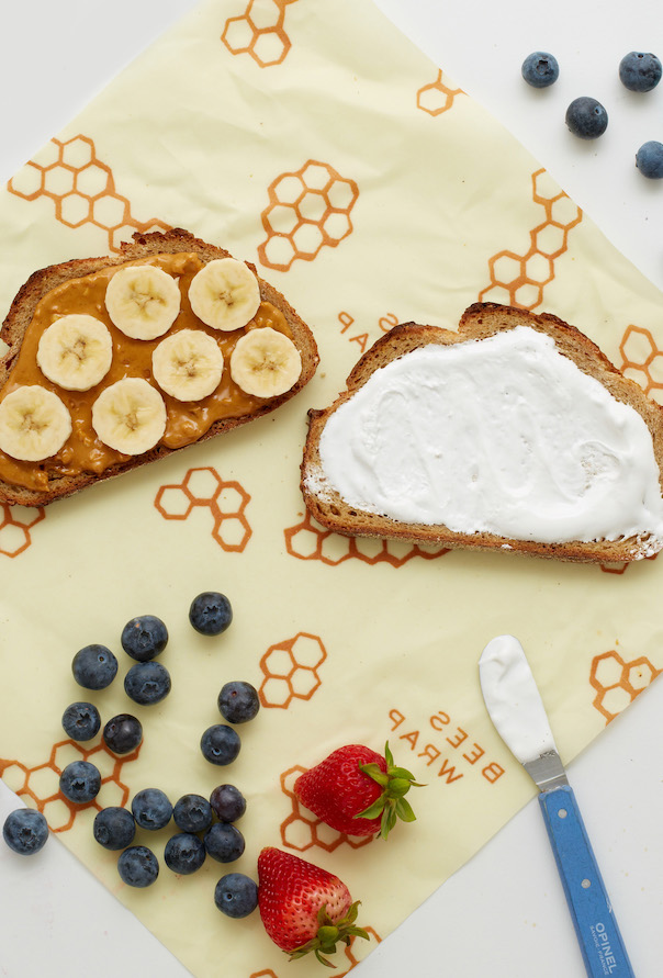 Earth Day sustainable kitchen tips: Switch to Bee's Wrap reusable sandwich bags to reduce lunch waste