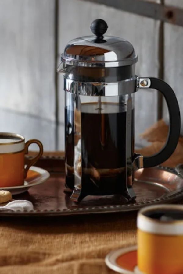 Reduce waste this Earth Day with a Bodum french press for your morning coffee