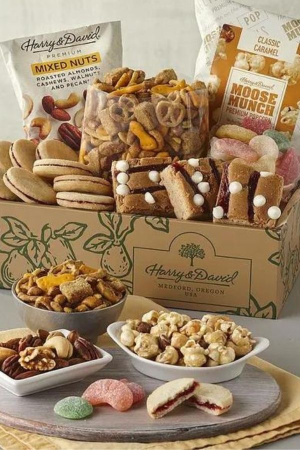 Harry and David make it easy to send this gourmet food gift overseas to our dads in the military