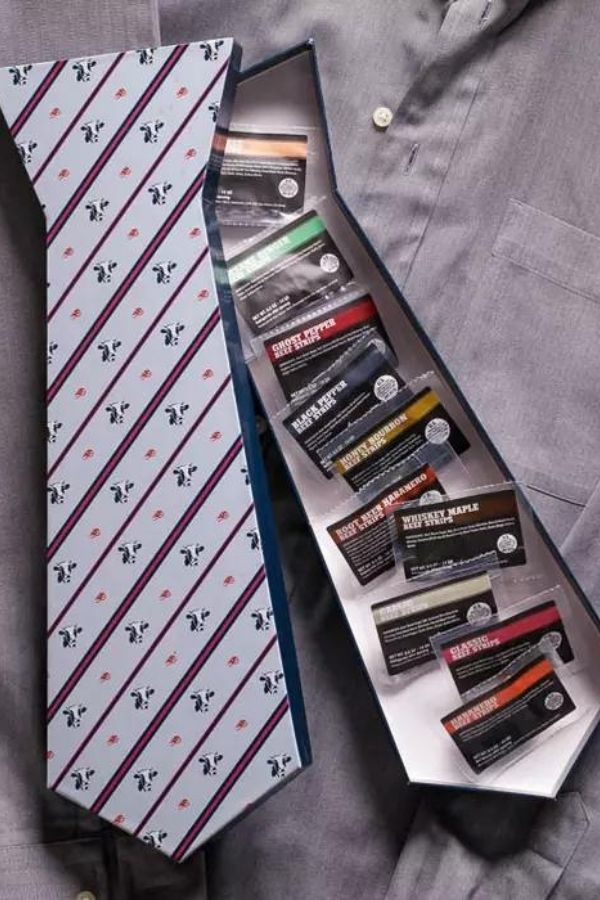 He won't mind another tie for Father's Day if it's this one filled with jerky from ManCrates