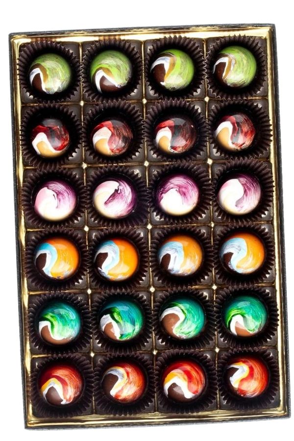 This collaboration between Black-owned Phillip Ashley chocolates and Uncle Nearest make a great Father's Day gourmet gift