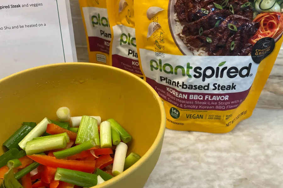 A plant-based steak that my meat-loving teen enjoyed