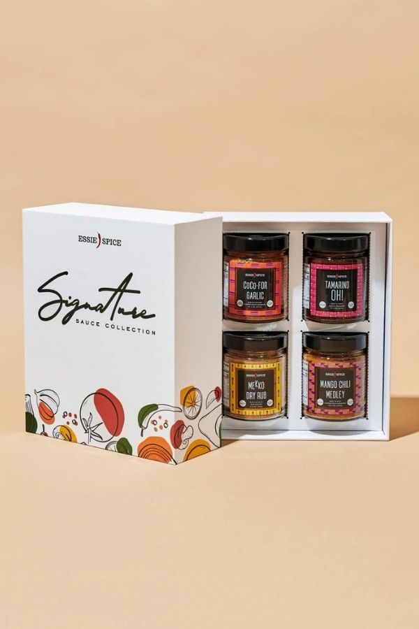 EssieSpice's gift box of spices and sauces make a delicious Father's Day gift from a Black-owned small business