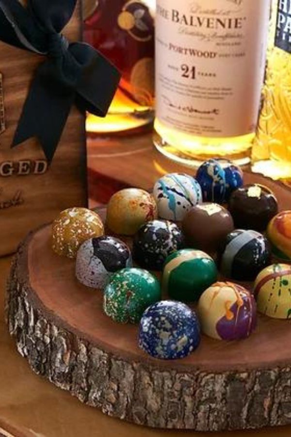 These delicious barrel-aged bonbons from Black-owned My Chocolate Secret are a delicious Father's Day gift