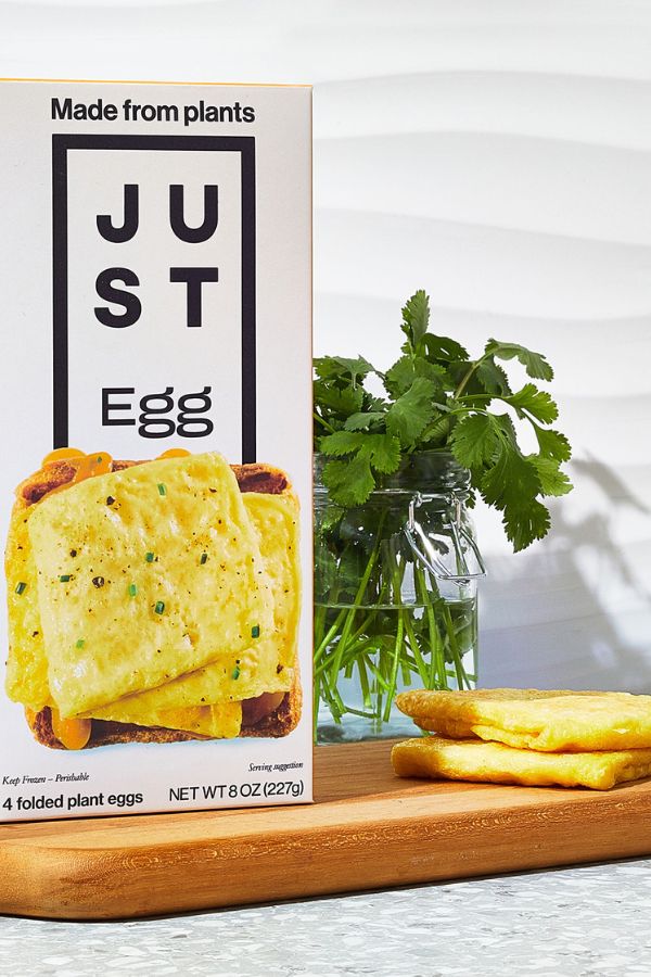 Just Egg's folded eggs are an easy base for a teen-made breakfast sandwich Just Egg's folded eggs are an easy base for a teen-made breakfast sandwich
