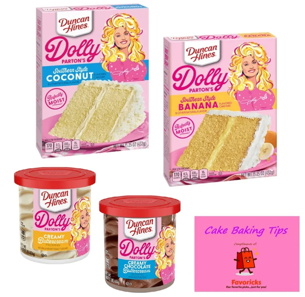 Dolly Parton gifts: Dolly Parton Dunkin Hines Baking Set at Amazon