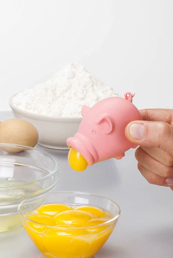 As seen on TikTok, this adorable pig yolk separator from Peleg, also in frog and fish shapes. As seen on TikTok, this adorable pig yolk separator from Peleg, also in frog and fish shapes.
