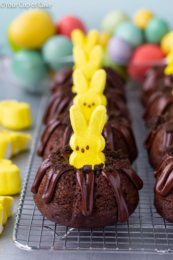 Your Cup of Cake's Bunny Bundt cakes will be the stars of the dessert table on Easter.