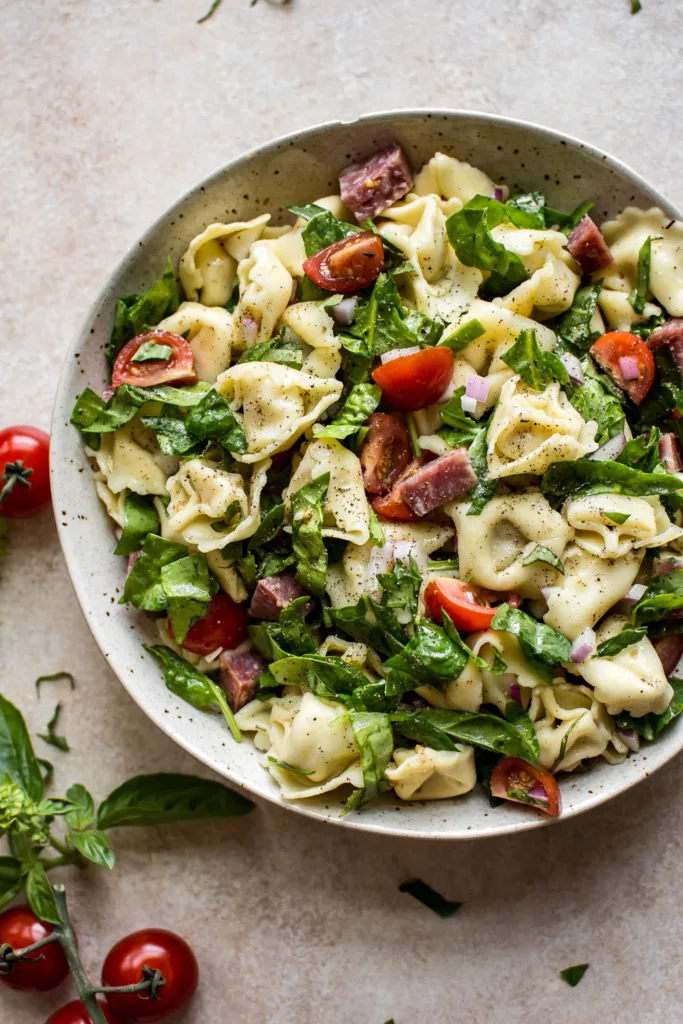 spinach-tortellini-salad from Salt and Lavendar