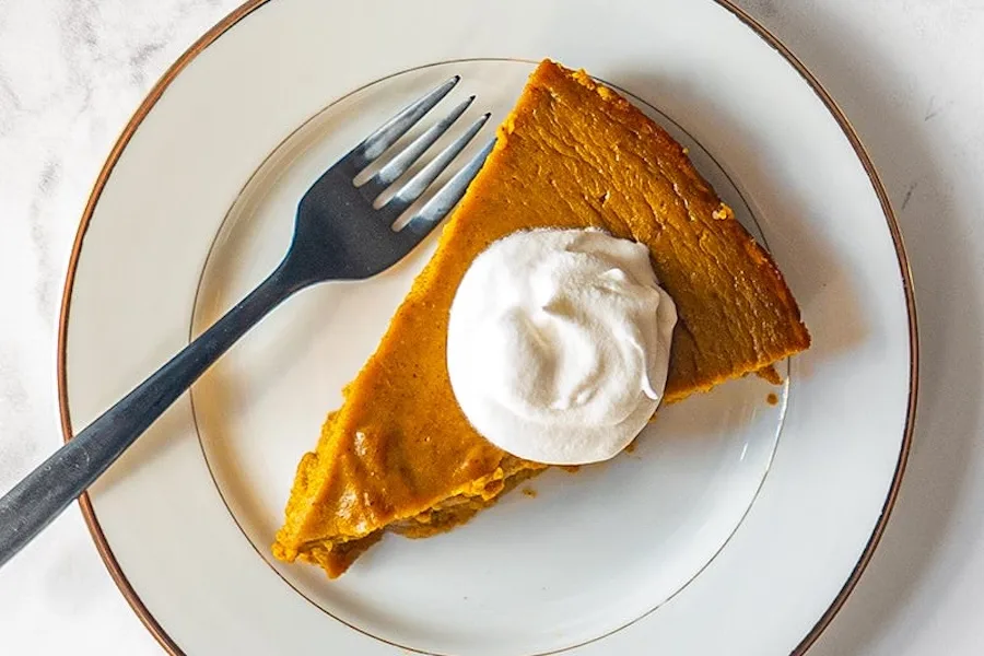Easy crustless pumpkin pie, our weekly Weight Watchers recipe