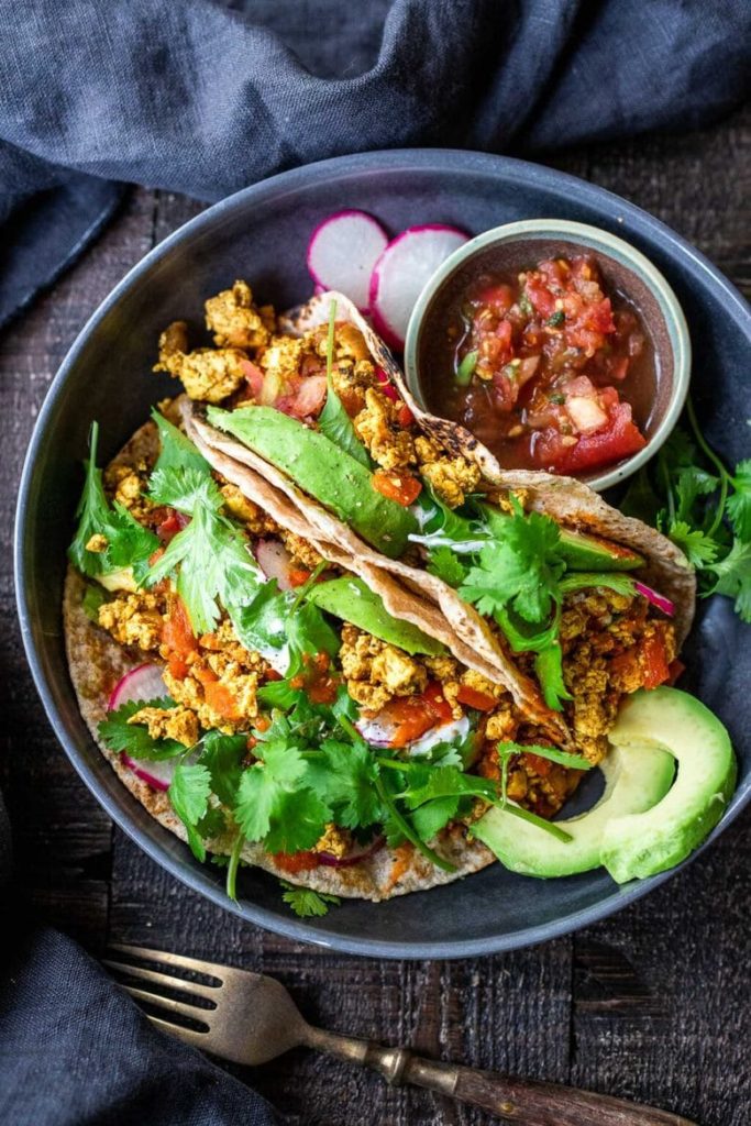 Vegan Breakfast Tacos from Feasting at Home
