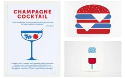 Cool kitchen poster art and accessories for foodies with a taste for graphic design.