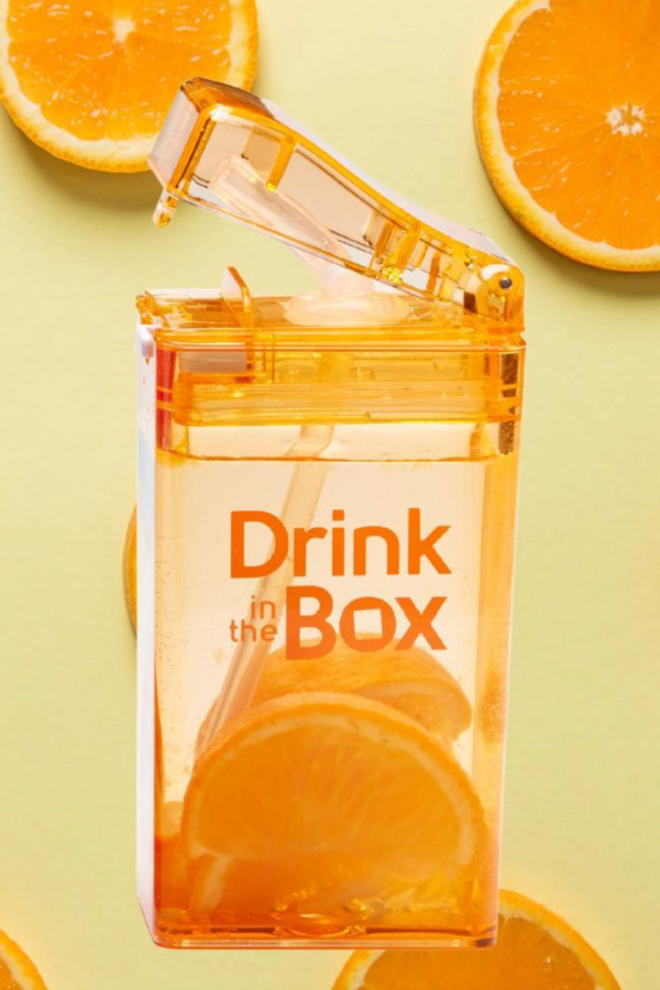 Reusable drink in the box juice box alternatives for back to school lunch boxes