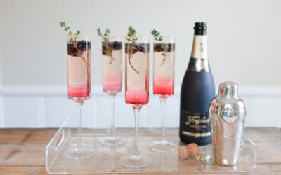 Champagne cocktails for New Year’s Eve, whether you toast at midnight or 7 pm.