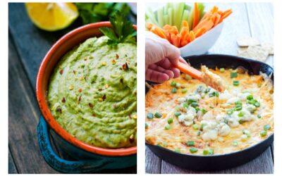 Skinny snack dips… so that you can eat more chips, of course.