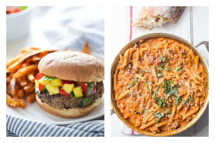 Next week’s meal plan: 5 easy recipes for the week ahead, from a healthy twist on burgers to a one-pot pasta dinner.