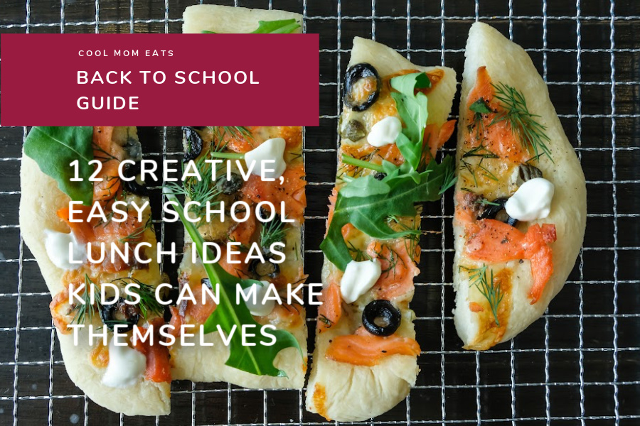 12 creative, easy school lunch ideas that kids can make themselves. Inspiration galore! | Back to School Guide