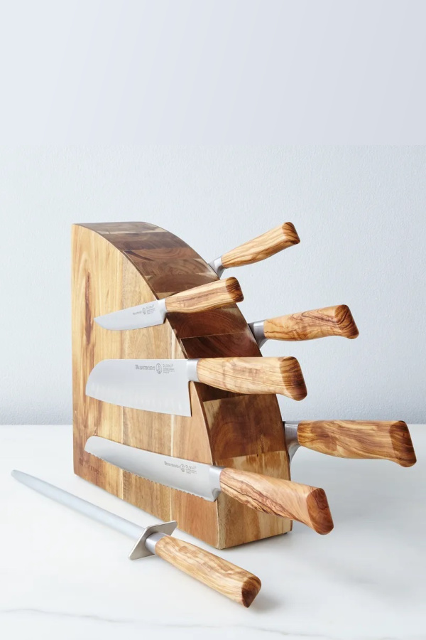 Chic and functional Messermeister Magnetic Knife Block makes for great knife storage