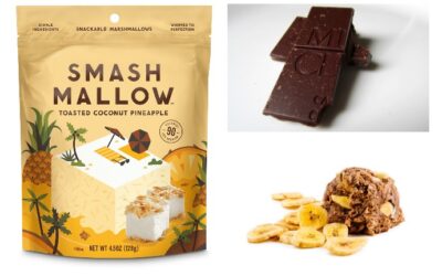 Indulgent snacks for grownups: Amazing chocolate, fancy marshmallows, and cookie dough that’s safe to eat raw, just the way we like it.