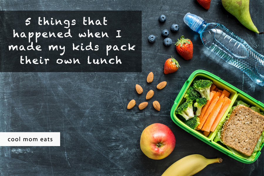 5 things that happened when I made my kids pack their own school lunches.