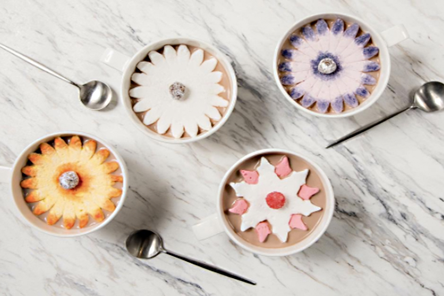 Blooming marshmallow flowers: Because Dominique Ansel’s hot chocolate is better than yours.