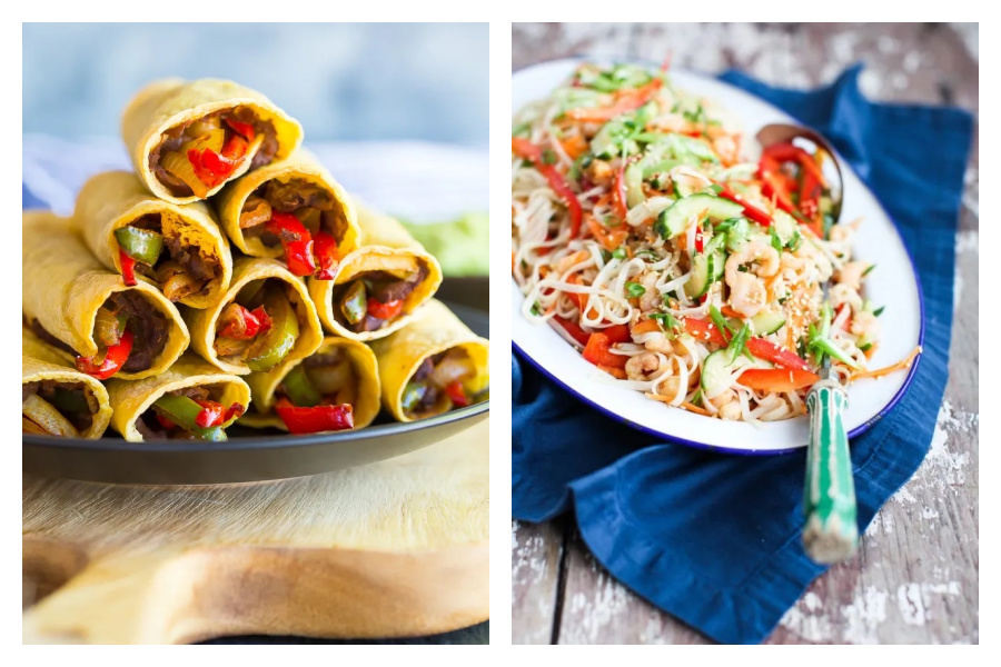 Next week’s meal plan: 5 easy recipes for the week ahead, from crispy Fajita Taquitos to a rainbow noodle salad the kids will love.