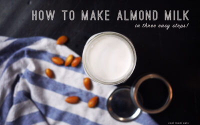 How to make homemade almond milk in three easy steps.