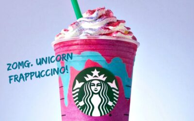 The Starbucks Unicorn Frappuccino magically CHANGES FLAVOR WHILE YOU DRINK, WHUT