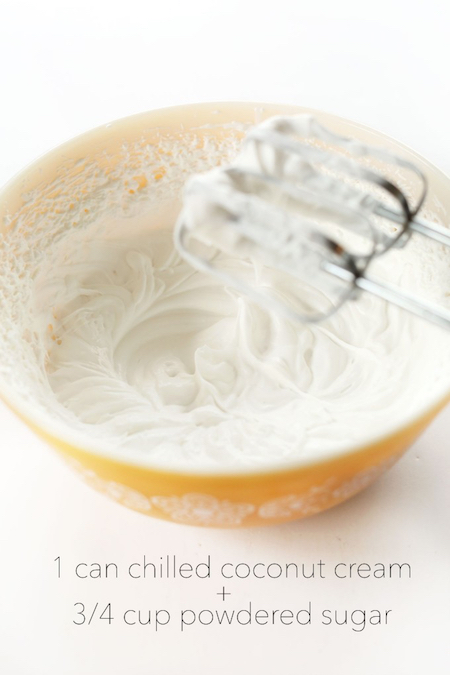 How to make dairy-free coconut whipped cream: Minimalist Baker