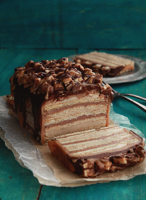 The ultimate no-bake cake recipe: Snickers Icebox Cake at Bakers Royale