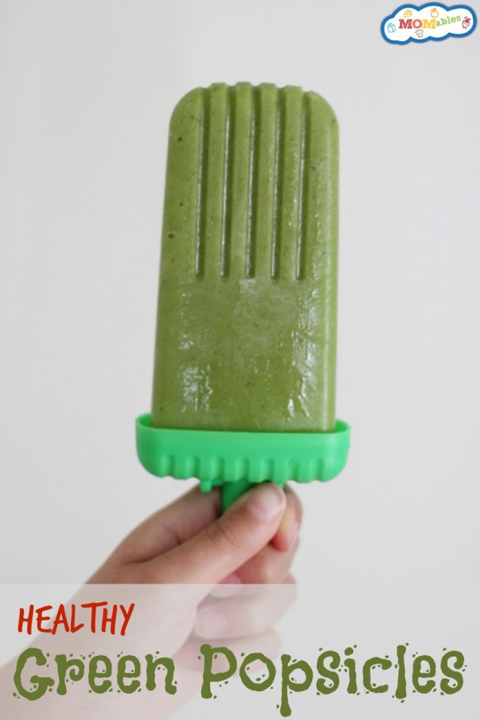 Low sugar teething snacks: Healthy Green Popsicles | Momables