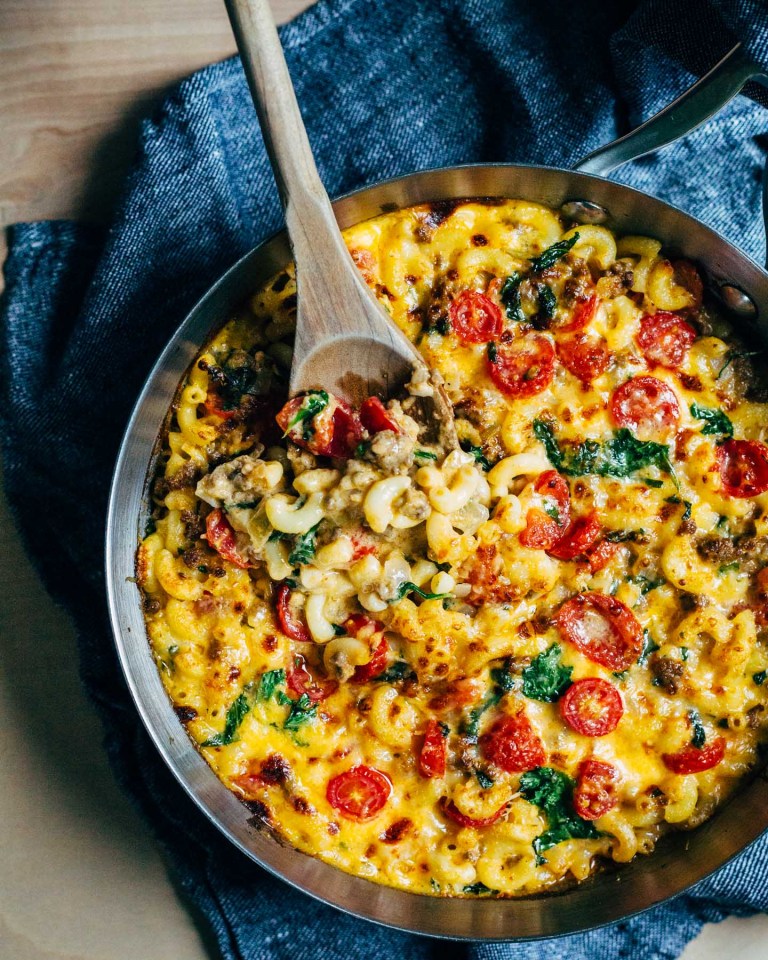 Cool Mom Eats weekly meal plan: Upgraded Cheeseburger Macaroni and Cheese at Brooklyn Supper