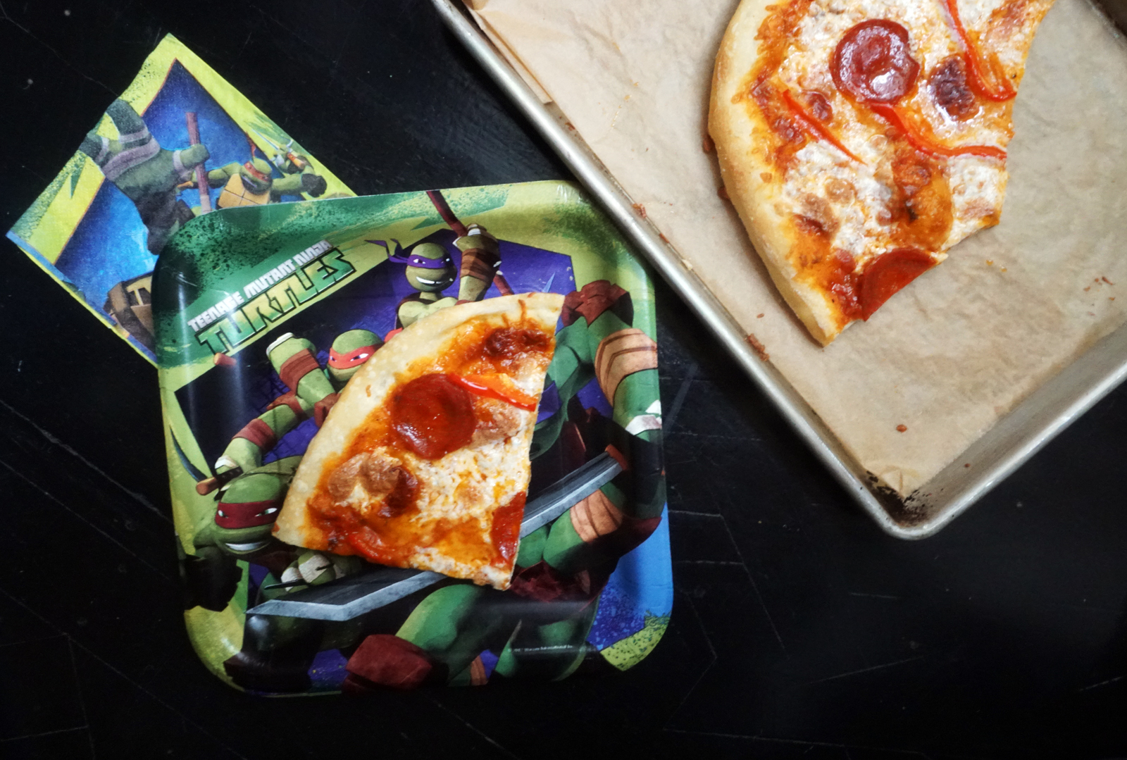 25 creative pizza topping ideas for your next DIY pizza party for kids! We had a Teenage Mutant Ninja Turtle viewing party - so fun! | Cool Mom Eats [sponsor]