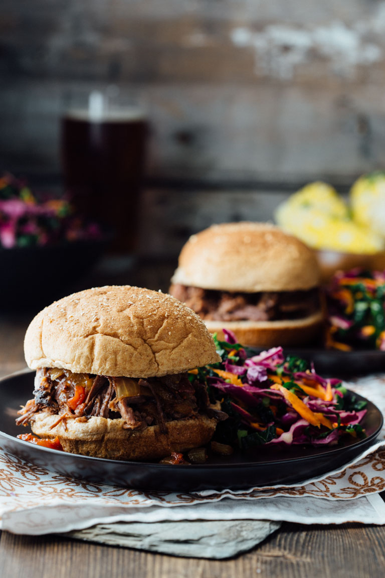 Cool Mom Eats weekly meal plan: Slow Cooker Maple Chipotle BBQ Beef at Healthy Seasonal Recipes