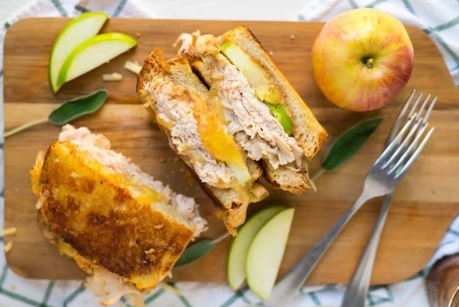 Easy on-the-go meals for busy sports families. | Turkey Grilled Cheese at Well Plated