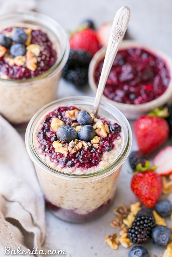 Superfood recipes for kids: Superfood Overnight Oats at Bakerita
