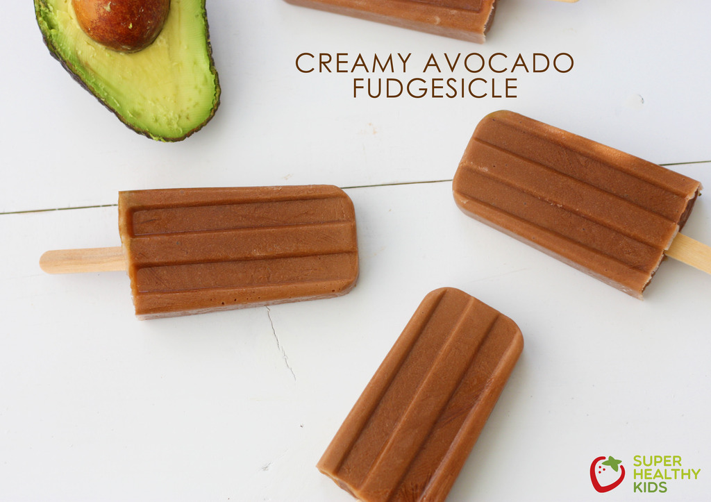 Superfood recipes for kids: Creamy Avocado Fdugesicles at Super Healthy Kids