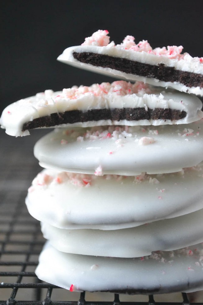 Best holiday cookies for those who don't love to bake: No Bake White Chocolate Thin Mints | The View From Great Island
