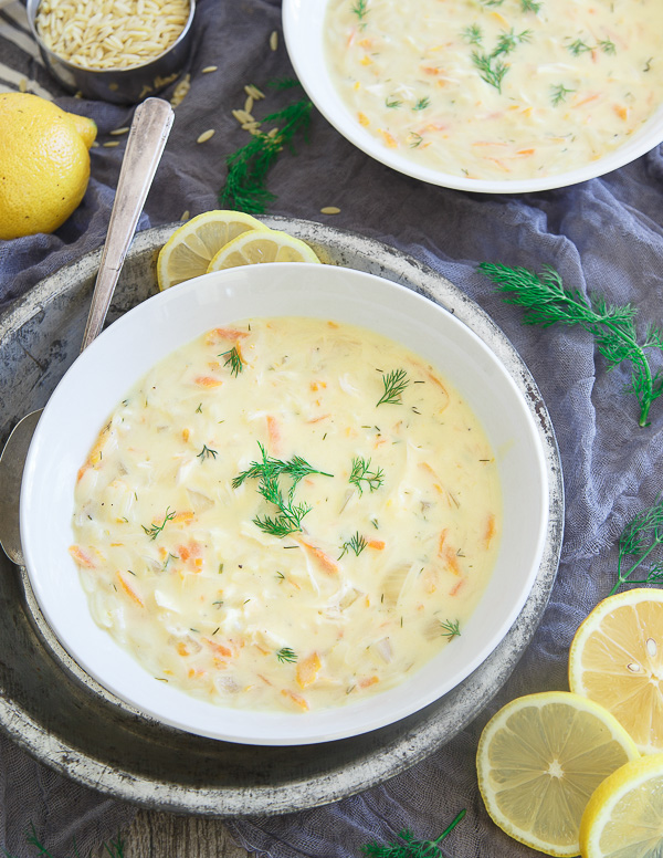 Thanksgiving leftovers recipes: Turkey Avgolemono Soup at Running to the Kitchen