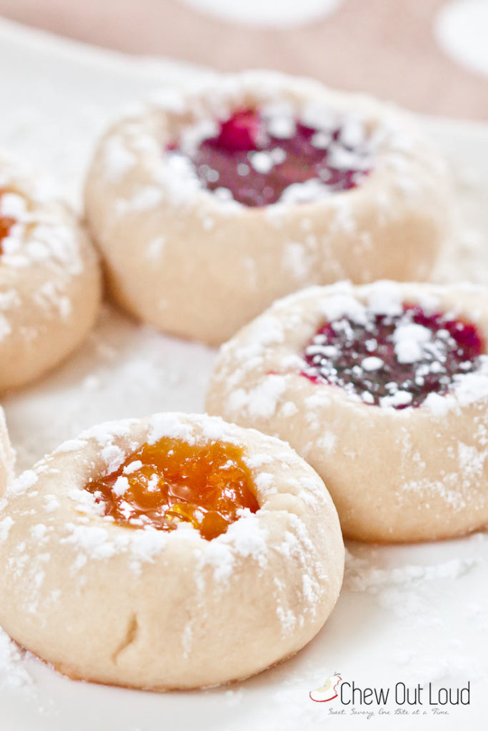 Buttery Jam Thumbprint Cookies from Chew Out Loud