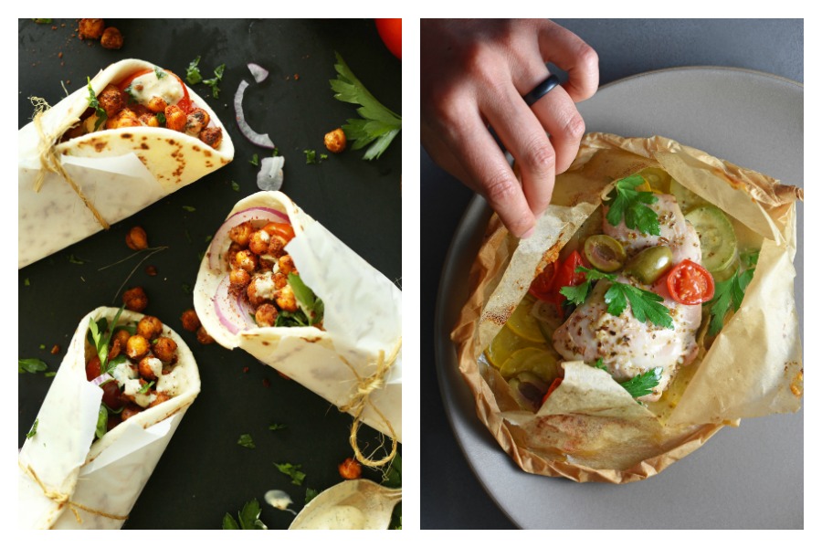 Next week’s meal plan: 5 easy recipes for the week ahead, from a fresh take on shawarma to easy lemon garlic chicken parchment packets.