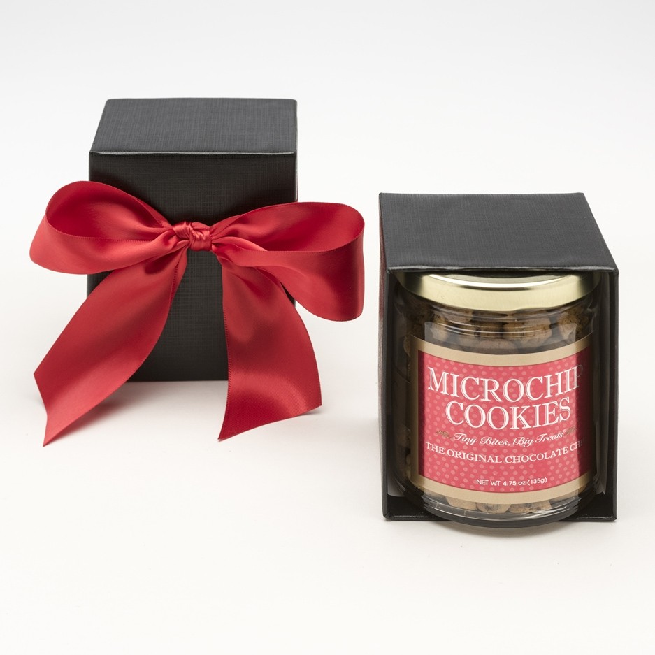 Delicious, gourmet stocking stuffers for everyone, big and small: MICROCHIP cookies from JK Chocolate | Cool Mom Eats holiday gift guide 2017