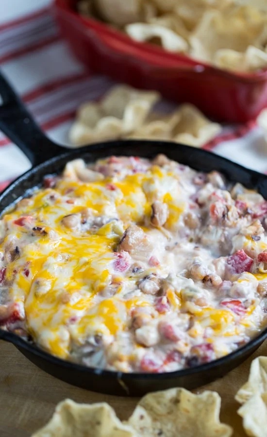 New Year's black-eyed pea recipes: Hot Black Eyed Pea Dip from Spicy Southern Kitchen
