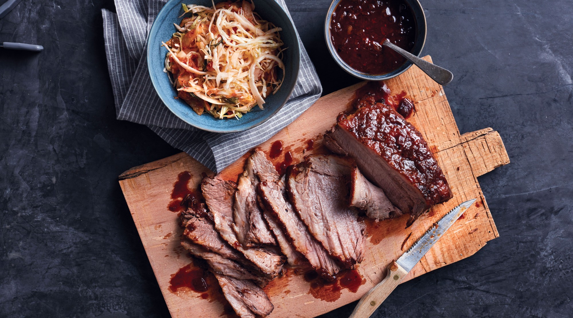 Cool Mom Eats weekly meal plan: Korean Chile-Braised Brisket in an Instant Pot or Slow Cooker from Dinner in an Instant by Melissa Clark | Photo by Christopher Testani 