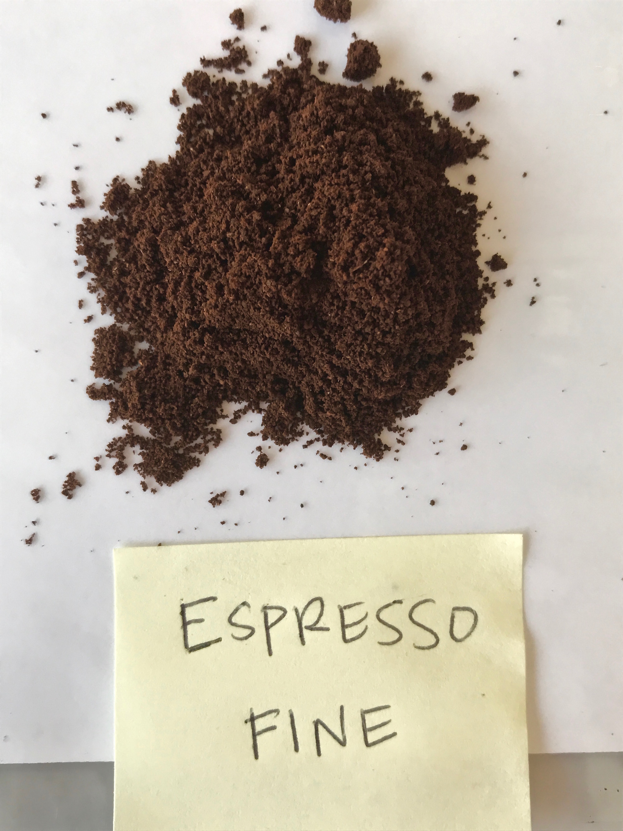 Visual guide to grinding coffee: Fine (espresso) | © Jane Sweeney Cool Mom Eats